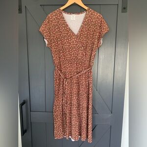 Serra Floral Wrap Dress
